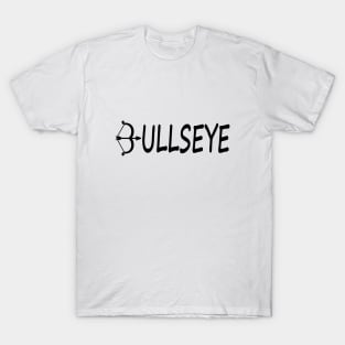 Bullseye typographic Design T-Shirt